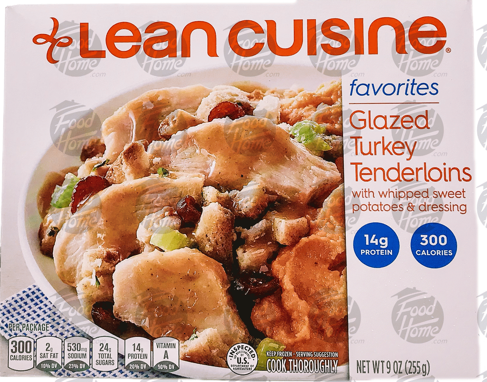 Stouffer's Lean Cuisine comfort; glazed turkey tenderloins with whipped sweet potatoes and dressing Full-Size Picture